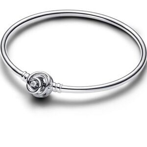 Pandora Moments Encircled Clasp Bangle Bracelet